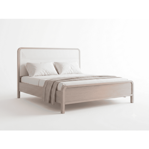 SF-2806 WOODEN BED;Milk White SF-2806 WOODEN BED;Milk White